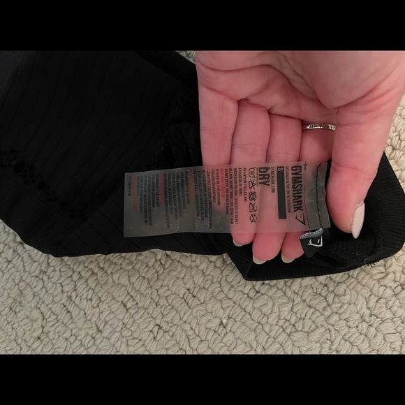 Black Crop GymShark Leggings Seamless - Picture 4 of 6